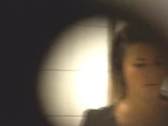 Hot milfs pissing in the date loo