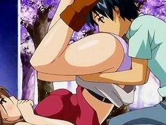 Foot fetish and orall-service in hentai movie scene